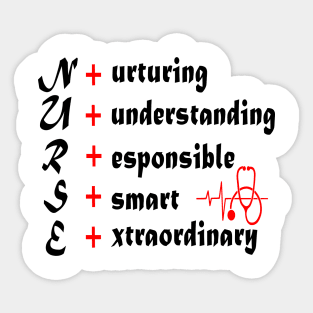 Nurse meaning Sticker